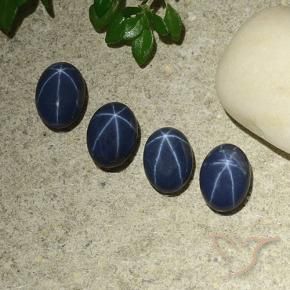 4.27克拉天然星光蓝宝石，椭圆形，不透明