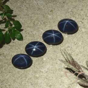 3.80克拉天然星光蓝宝石，椭圆形，不透明