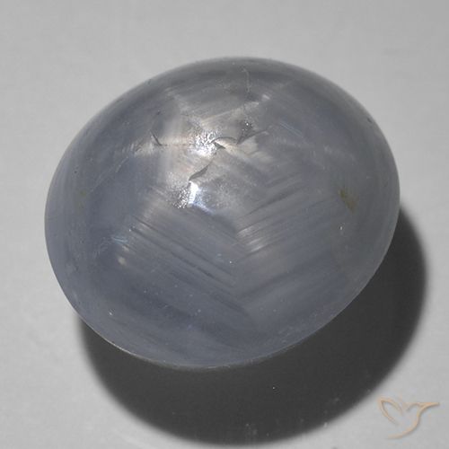 5.41克拉天然星光蓝宝石，椭圆形，半透明
