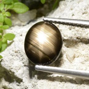 2.32克拉天然星光蓝宝石，椭圆形切割，不透明