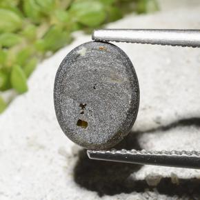 2.54克拉天然星光蓝宝石，椭圆形切割，不透明