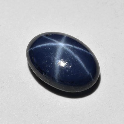 1.18克拉天然星光蓝宝石，椭圆形切割，7.1×5.2毫米，不透明