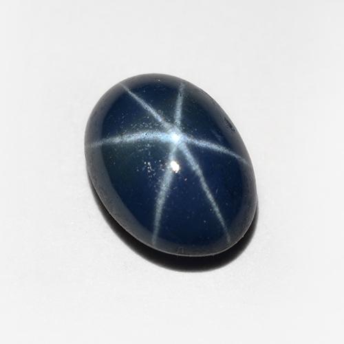 1.20克拉天然星光蓝宝石，椭圆形切割，6.8×5毫米，不透明