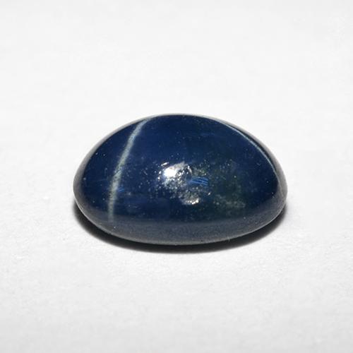 1.20克拉天然星光蓝宝石，椭圆形切割，6.8×5毫米，不透明