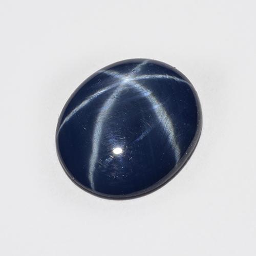 2.25克拉天然星光蓝宝石，椭圆形切割，10.7×8.9毫米，半透明