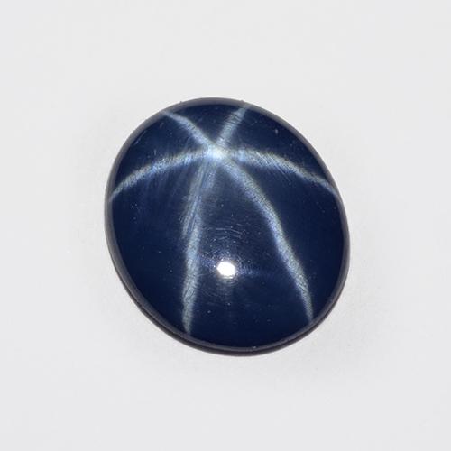 2.25克拉天然星光蓝宝石，椭圆形切割，10.7×8.9毫米，半透明