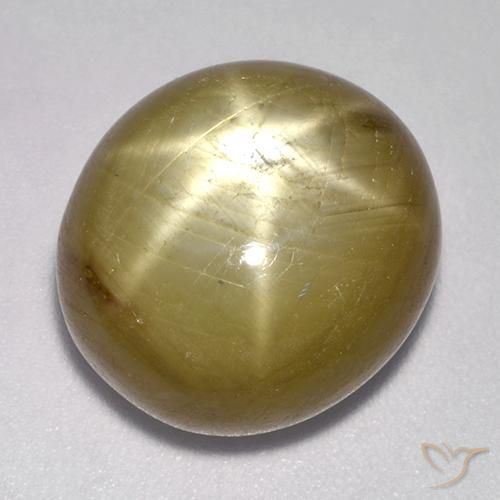 22.13ct 天然 橙金 星光蓝宝石, 椭圆形, 不透明