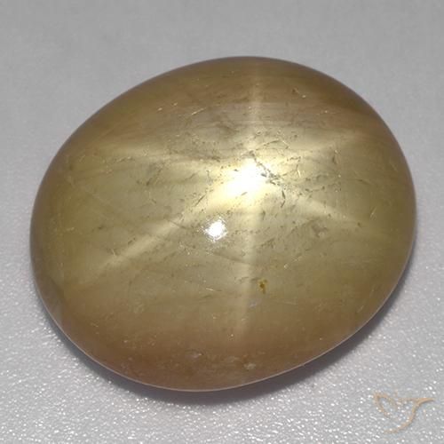 32.87克拉天然星光蓝宝石，椭圆形，不透明