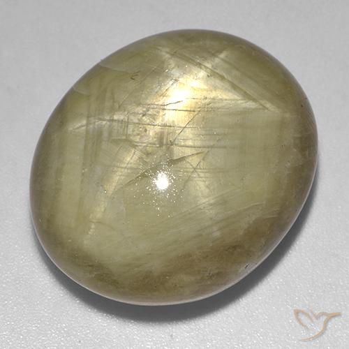 44.94ct 天然 土黄色 星光蓝宝石, 椭圆形, 不透明