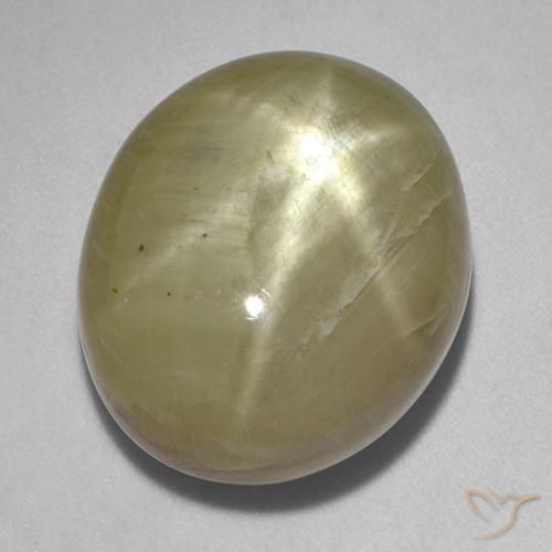 30.01ct 天然 金黄色 星光蓝宝石, 椭圆形, 不透明