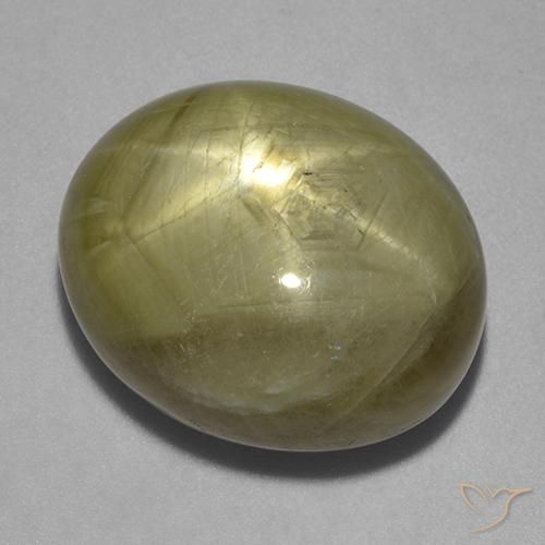 26.69ct 天然 金黄色 星光蓝宝石, 椭圆形, 不透明