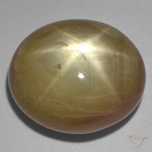 58.57ct 天然 橙金 星光蓝宝石, 椭圆形, 不透明
