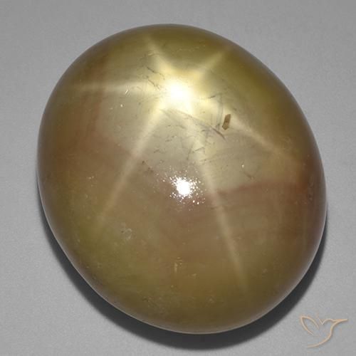141.00ct 天然 橙金 星光蓝宝石, 椭圆形, 不透明