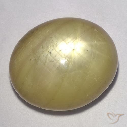 35.27ct 天然 中黄色 星光蓝宝石, 椭圆形, 不透明