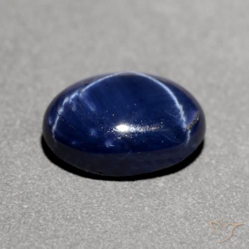 1.23克拉天然星光蓝宝石，椭圆形，不透明