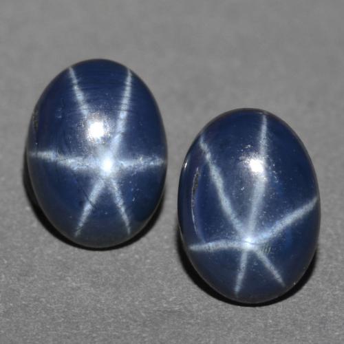 2.41天然星光蓝宝石，椭圆形切割，7.2×5.2毫米，不透明