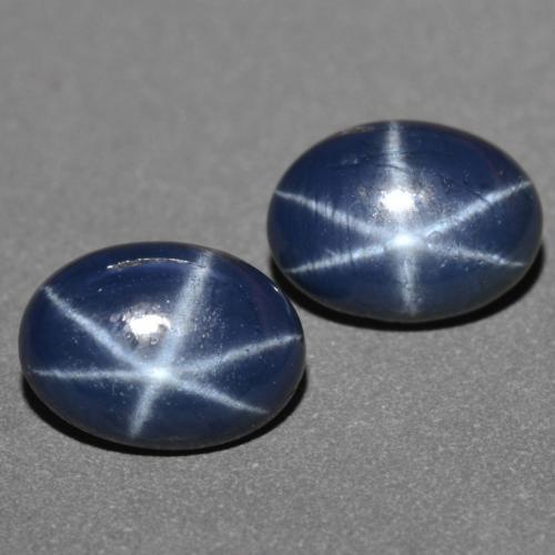 2.41天然星光蓝宝石，椭圆形切割，7.2×5.2毫米，不透明