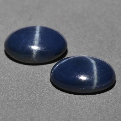 2.41天然星光蓝宝石，椭圆形切割，7.2×5.2毫米，不透明