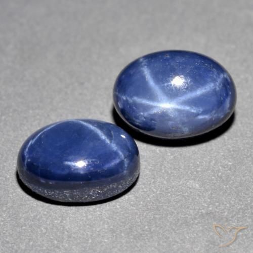 3.29克拉天然星光蓝宝石，椭圆形，不透明