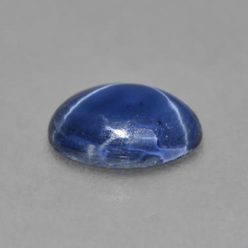 0.99克拉天然星光蓝宝石，椭圆形切割，6.9×5.2毫米，不透明