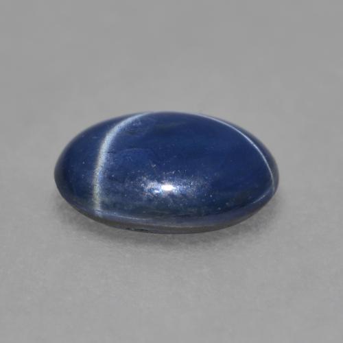 1.16克拉天然星光蓝宝石，椭圆形切割，7.1×5.1毫米，半透明