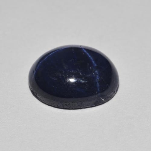 3.93克拉天然星光蓝宝石，椭圆形切割，9.9×8.1毫米，不透明