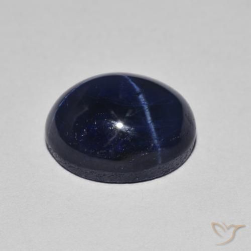4.40克拉天然星光蓝宝石，椭圆形，不透明