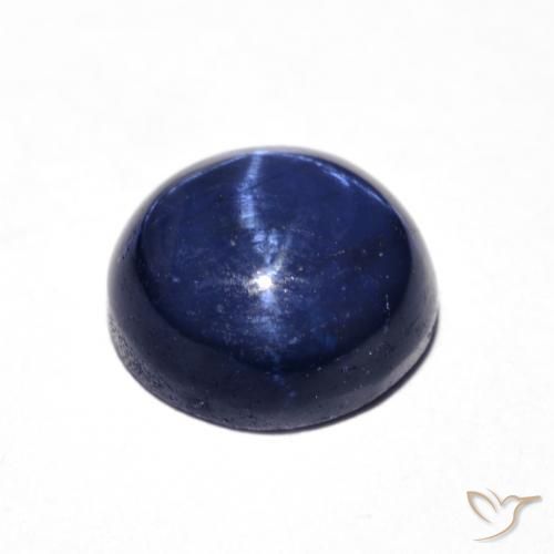 4.73克拉天然星光蓝宝石，圆形的，不透明