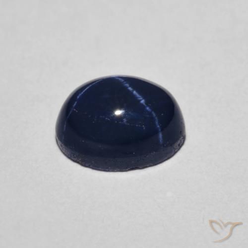 1.58克拉天然星光蓝宝石，椭圆形，不透明
