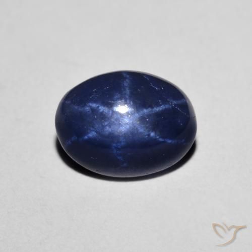 1.82ct 天然 海军蓝 星光蓝宝石, 椭圆形, 不透明