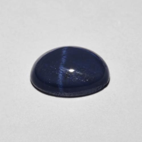 1.90克拉天然星光蓝宝石，椭圆形切割，8.1×6.1毫米，不透明