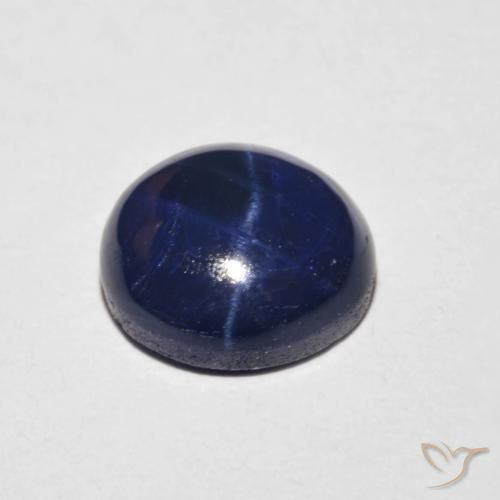 3.88克拉天然星光蓝宝石，圆形的，不透明