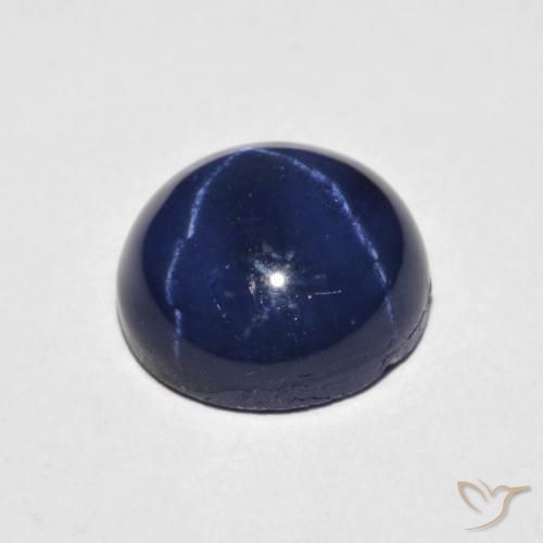 4.18克拉天然星光蓝宝石，椭圆形切割，10×8.1毫米，不透明