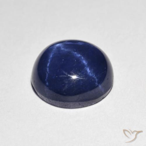 4.24克拉天然星光蓝宝石，圆形的，不透明