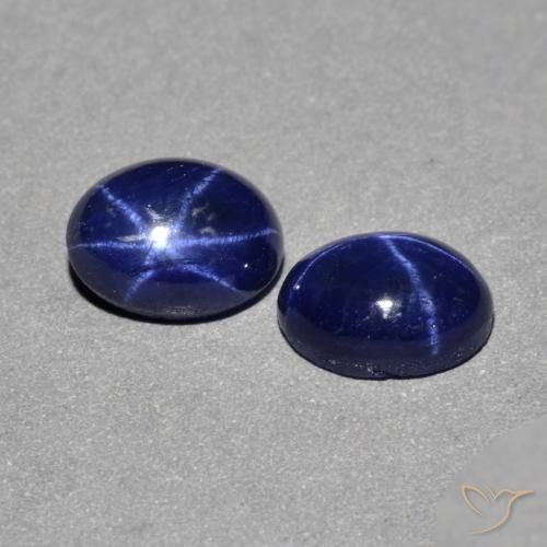 2.48克拉天然星光蓝宝石，椭圆形，不透明