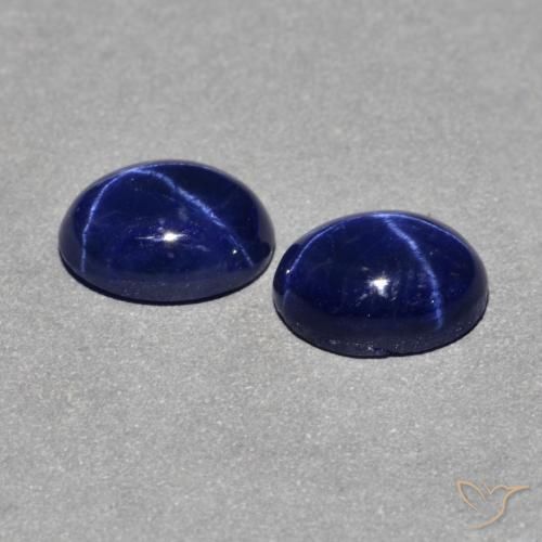 2.48克拉天然星光蓝宝石，椭圆形，不透明