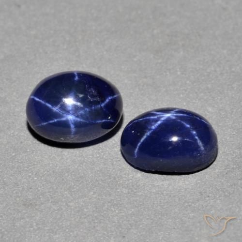 3.10克拉天然星光蓝宝石，椭圆形，不透明