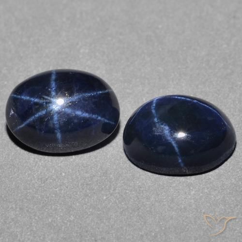3.21克拉天然星光蓝宝石，椭圆形，不透明