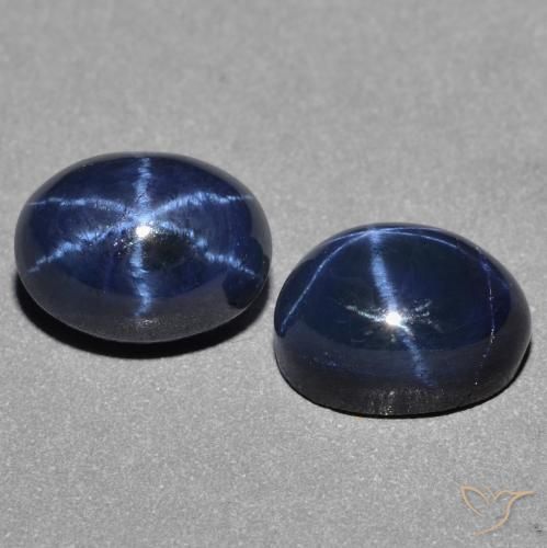 3.82克拉天然星光蓝宝石，椭圆形，不透明