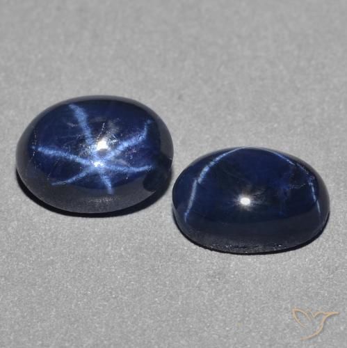 2.69克拉天然星光蓝宝石，椭圆形，不透明