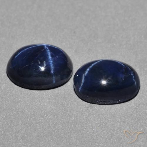 2.69克拉天然星光蓝宝石，椭圆形，不透明