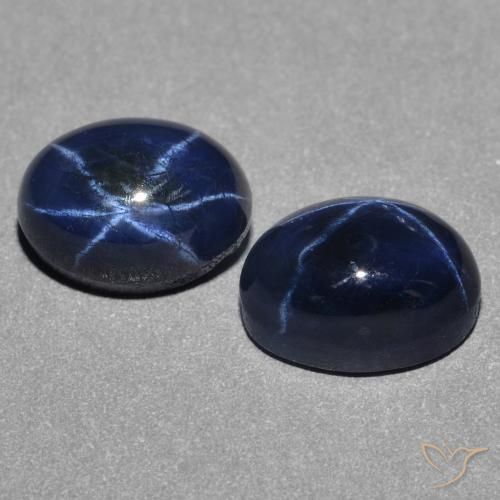 3.46克拉天然星光蓝宝石，椭圆形，不透明