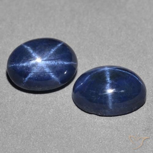 2.74克拉天然星光蓝宝石，椭圆形，不透明