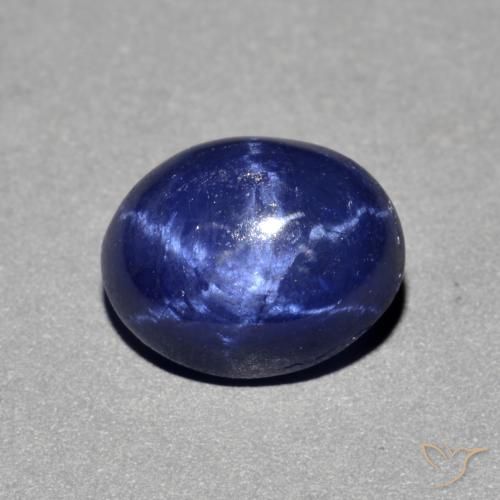 4.13克拉天然星光蓝宝石，椭圆形，不透明