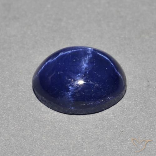 4.13克拉天然星光蓝宝石，椭圆形，不透明
