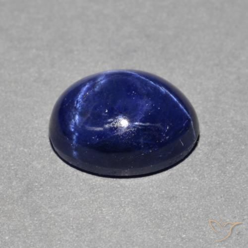 4.29克拉天然星光蓝宝石，椭圆形，不透明