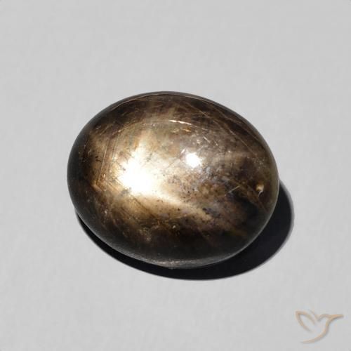 5.76克拉天然星光蓝宝石，椭圆形，不透明