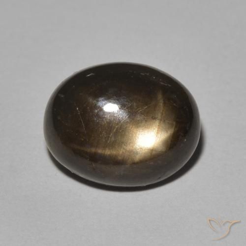 5.24克拉天然星光蓝宝石，椭圆形，不透明