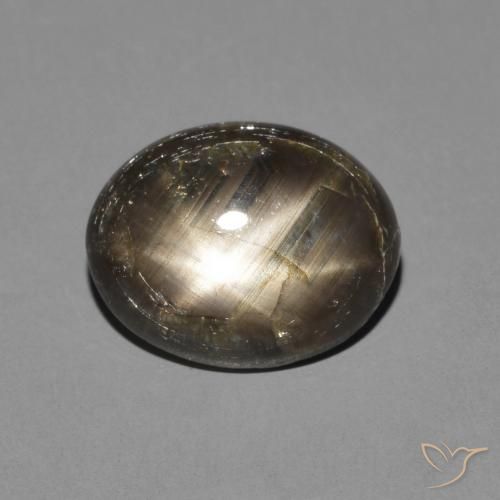 3.05ct 天然 黑色 星光蓝宝石, 椭圆形, 不透明
