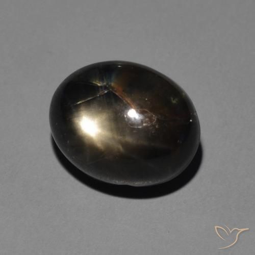 5.11克拉天然星光蓝宝石，椭圆形，不透明